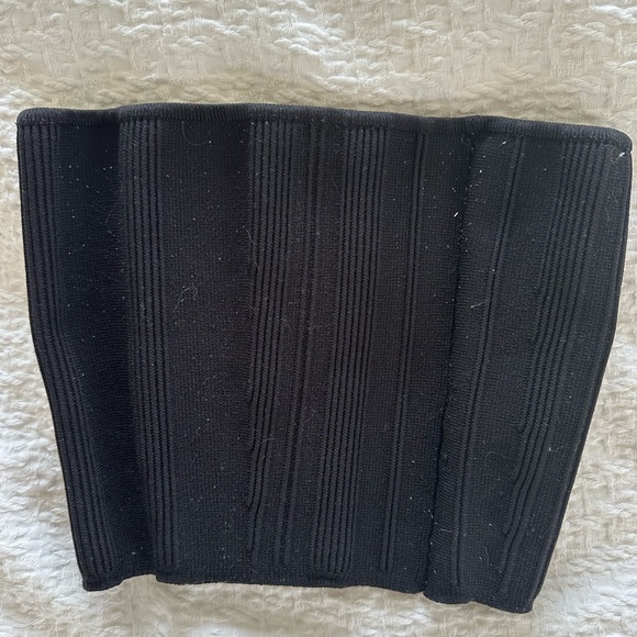 Aritzia Babaton Black Sculpt Knit Tube Top Size XS - Picture 2 of 4